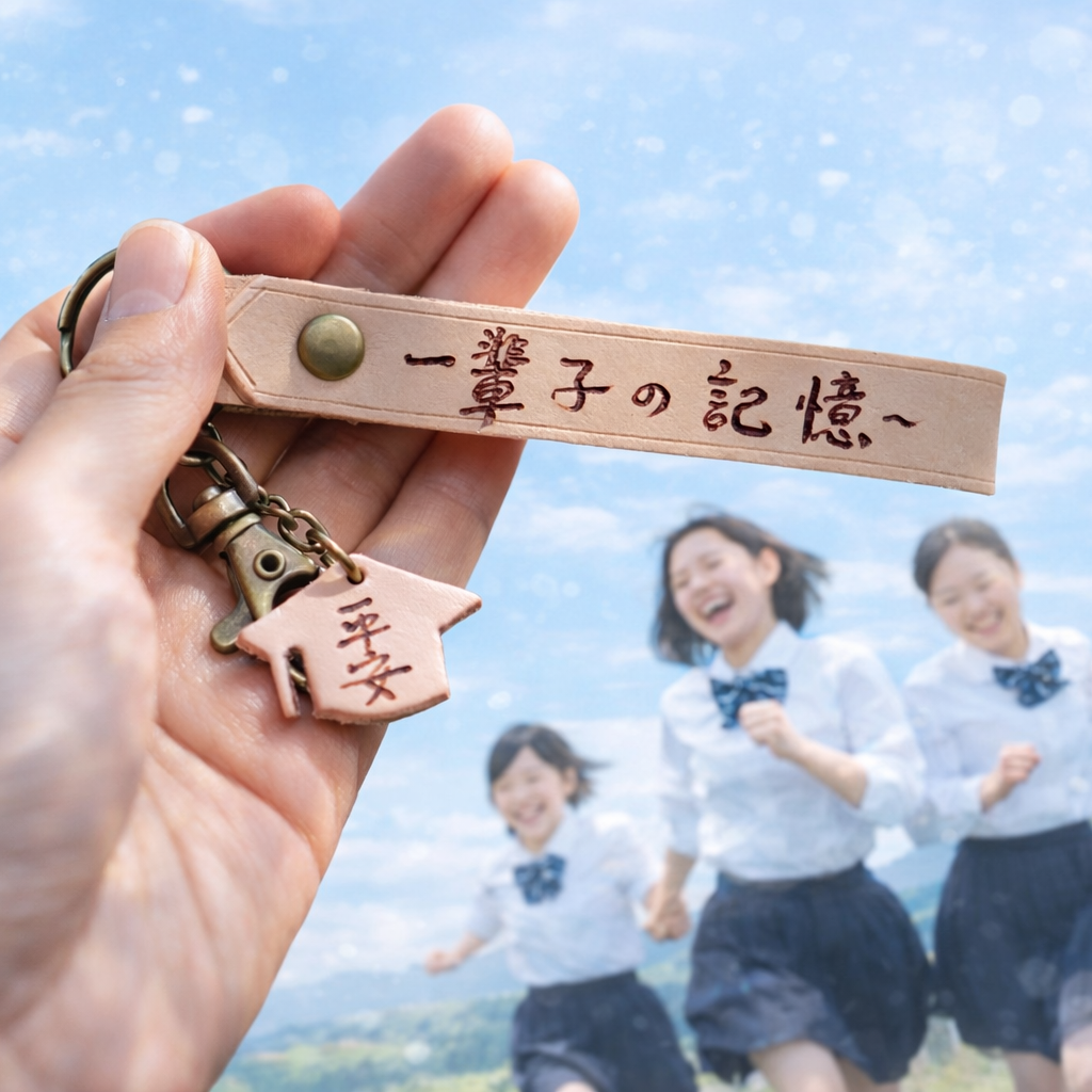 L.I.S本革工坊 | 【客製化刻字】簡單生活-手工皮革鑰匙圈 生日禮物 畢業禮物 紀念